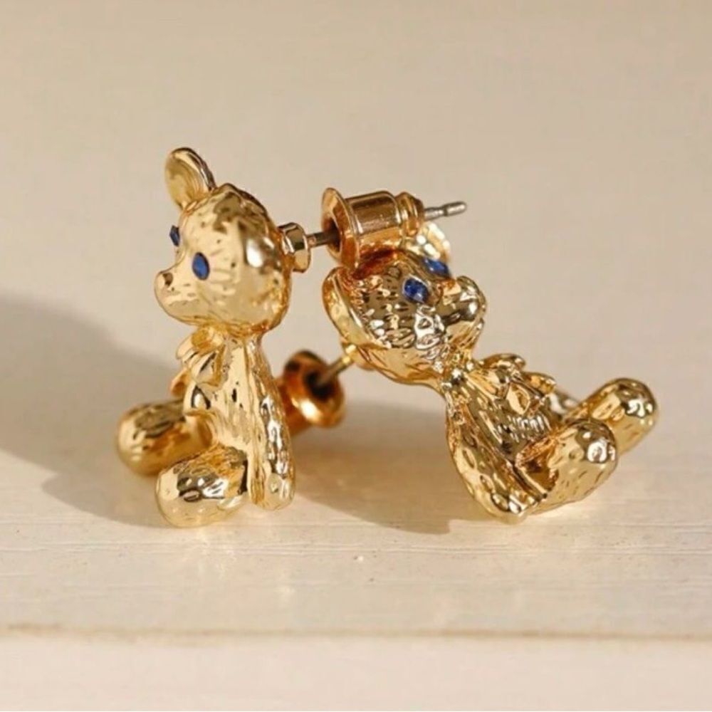 Teddy bear earrings #1443